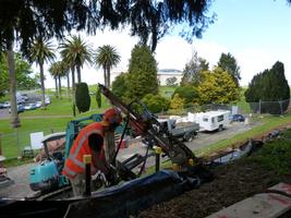 Drilling Of Anchors For Retaining Wall Rehabilitation